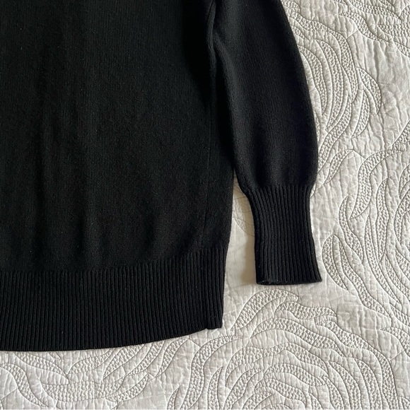 Theory - Cashmere Oversized Open-Front Cardigan - Black - Picture 8 of 10